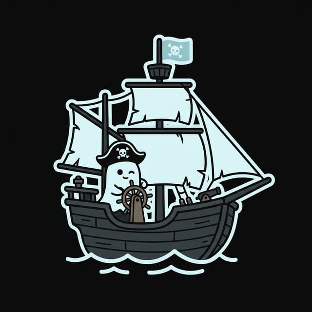 Ghost pirate ship